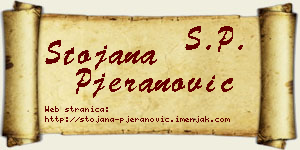 Stojana Pjeranović vizit kartica